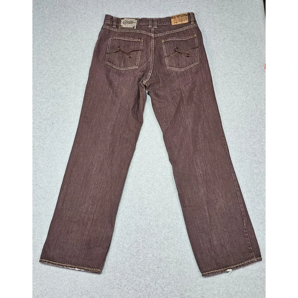 LRG‎ Lifted Research Group Mens Jeans 34x32 Blue Denim Grass Roots Straight Fit